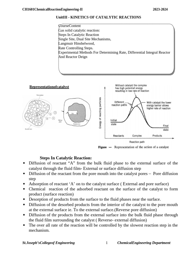 Cre U III | PDF | Adsorption | Catalysis