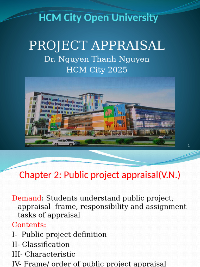 Project Appraisal.2-Public Project AP. | PDF | Economies