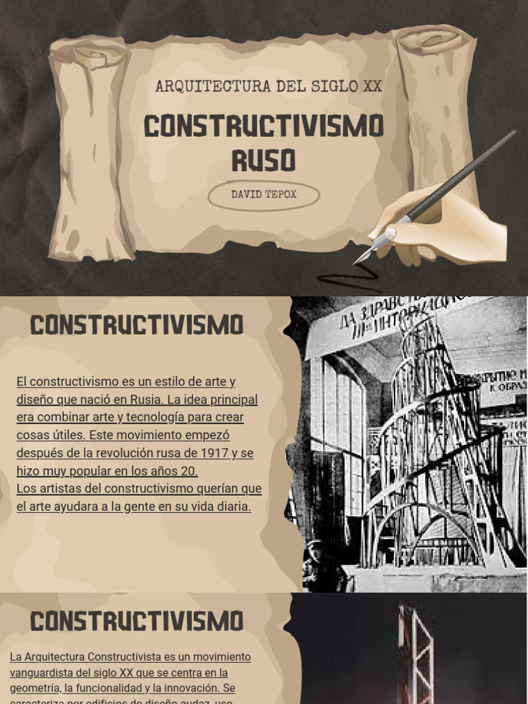 Arquitectura del Constructivismo Ruso | PDF | Estilo | Movimientos de arte