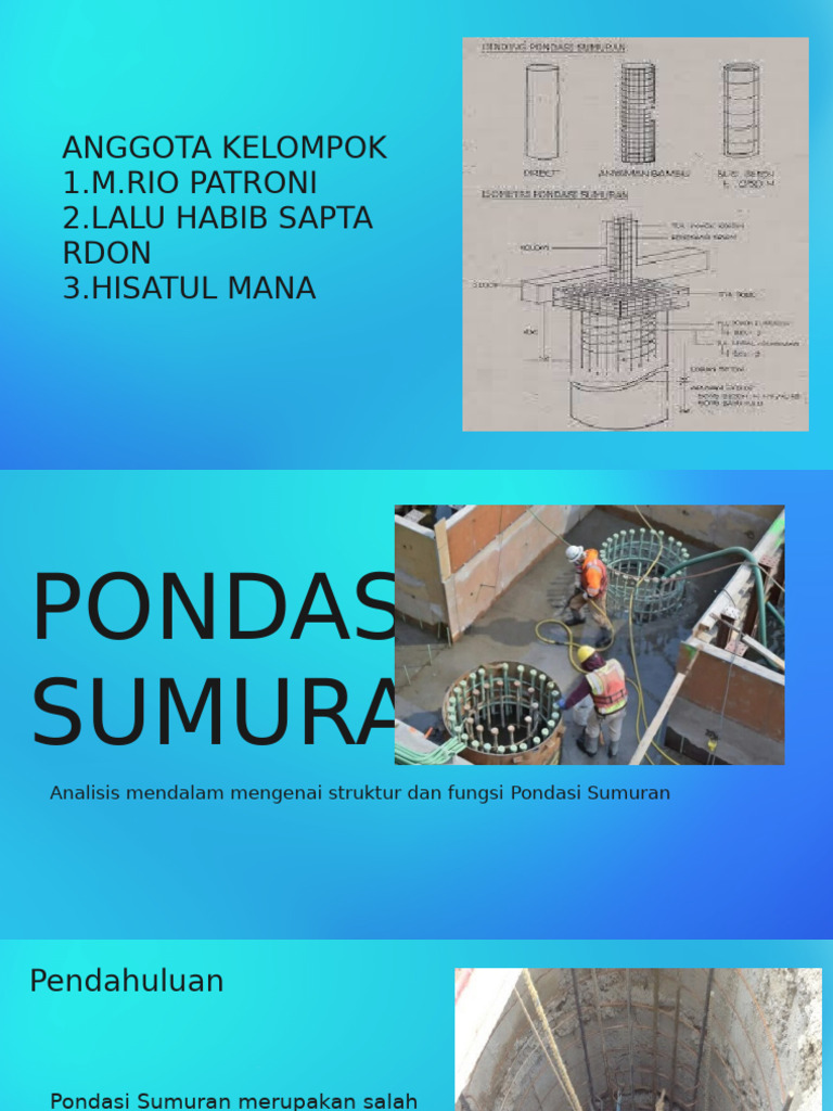 Pondasi Sumuran .1.m.rio Patroni.2.lalu Habib.3.hisatul Mama | PDF