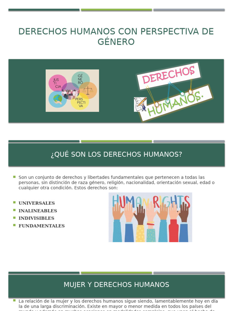 Derechos humanos con perspectiva de género expo | PDF