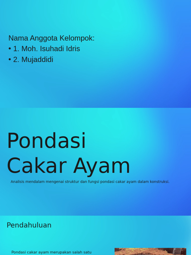 Analisis Pondasi Cakar Ayam | PDF