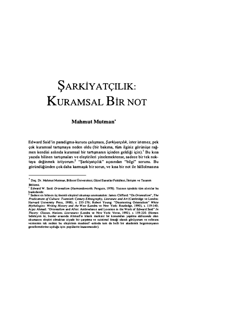 Oryantalizm 2 | PDF