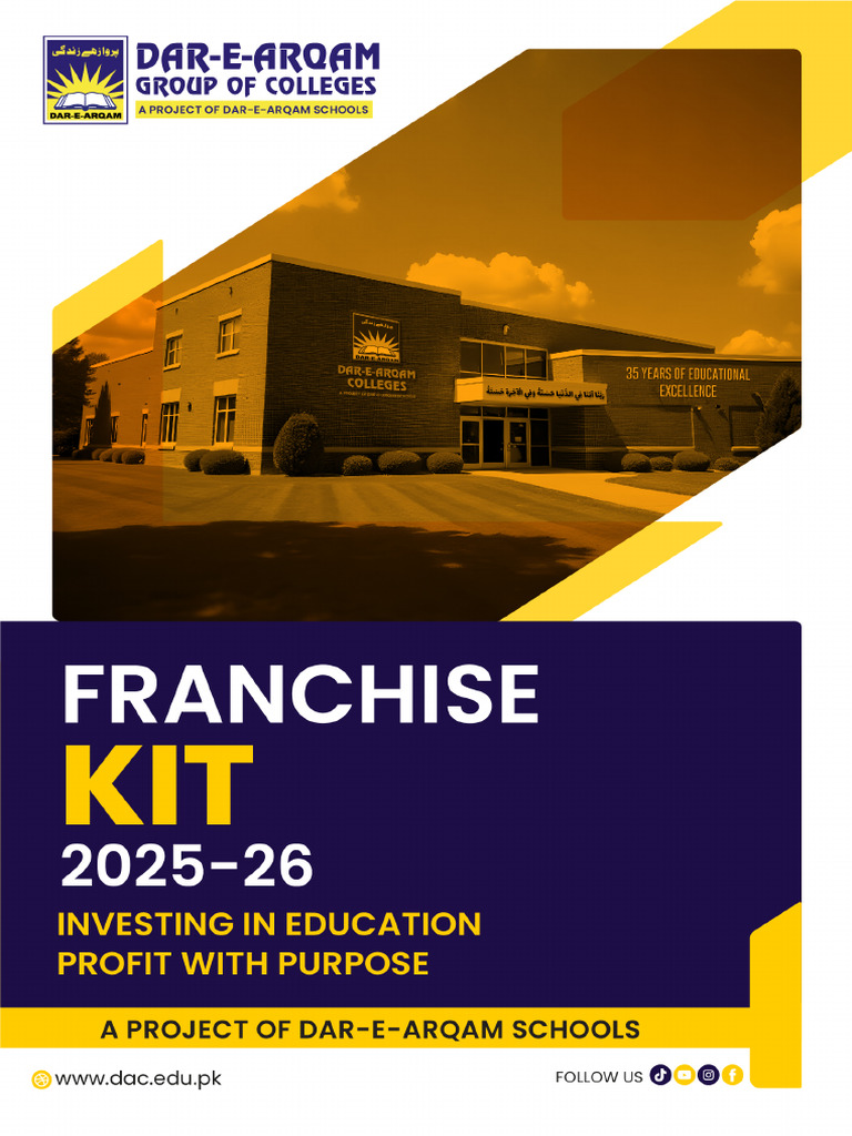 Dar-e-Arqam Colleges Franchise Kit (2025-26) | PDF