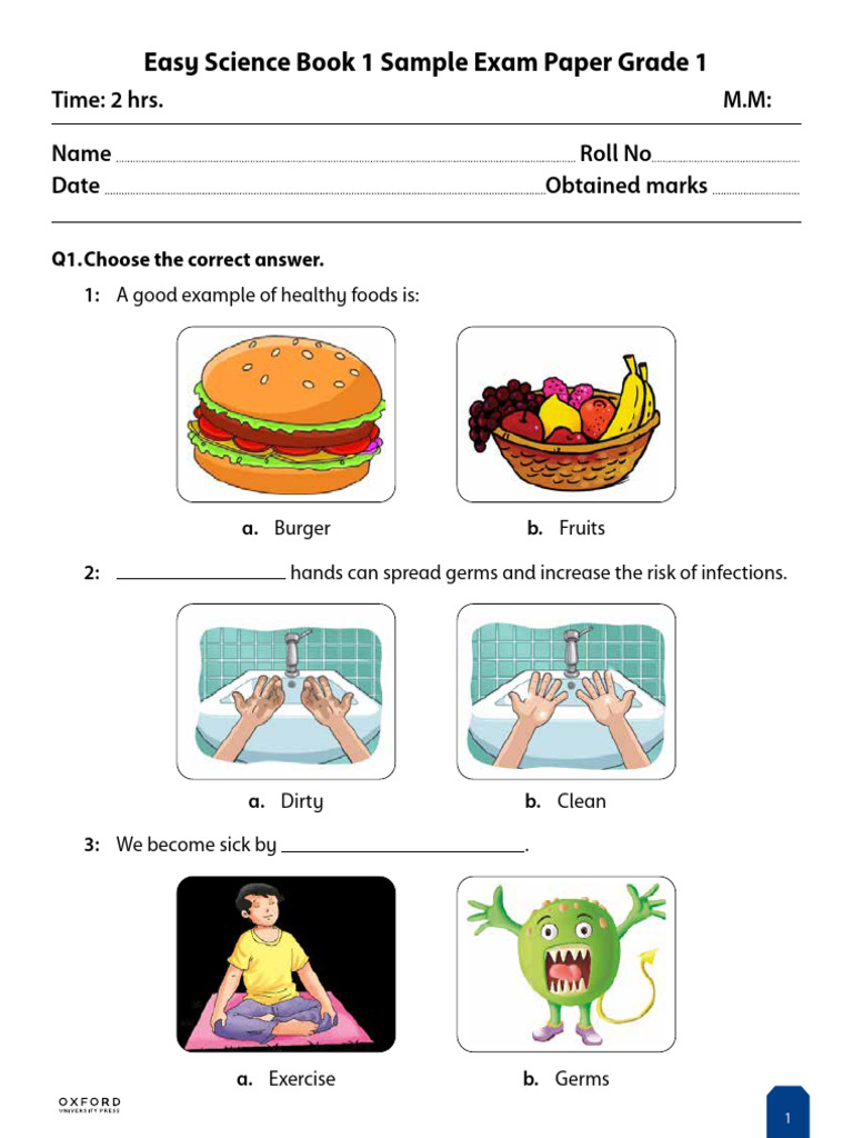 Easy Science 1 Sample Exam Paper 1 | PDF | Planets | Astronomical Objects