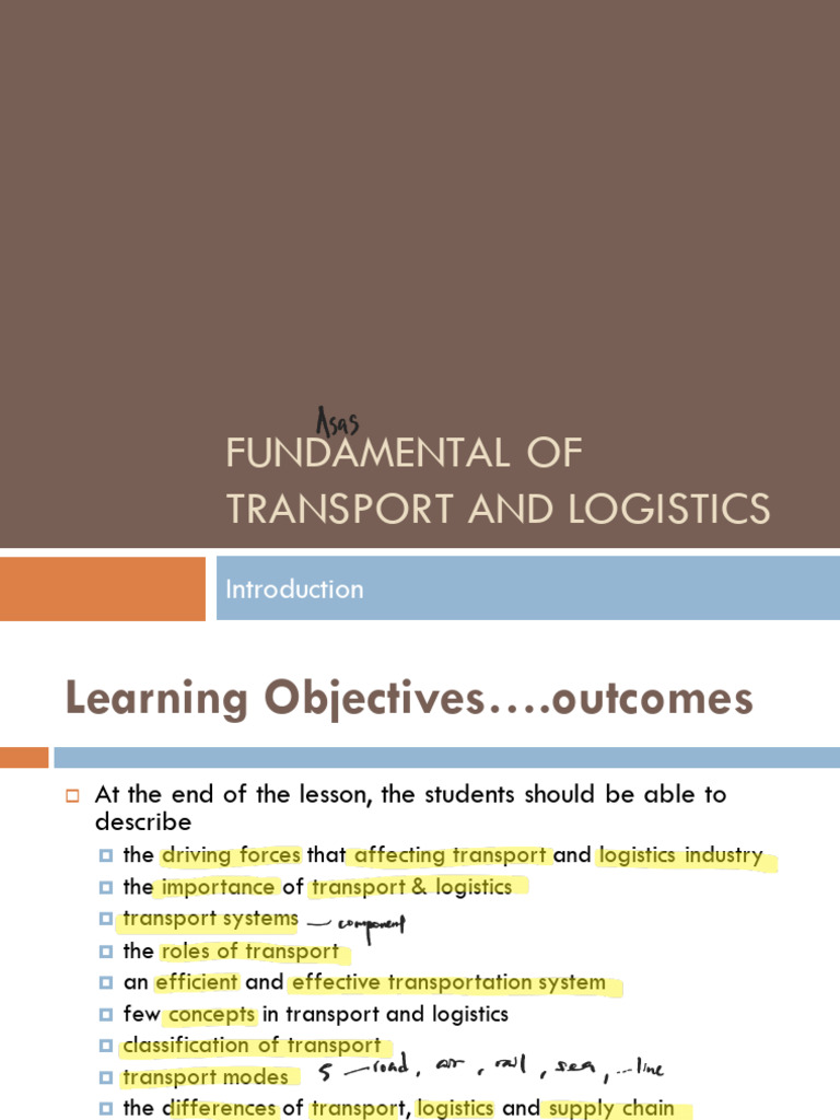 Transport & Logistics in Malaysia | PDF | Supply Chain Management ...