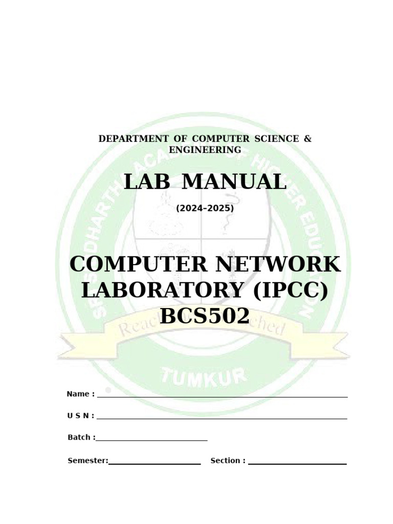 Network Simulation with NS2 Lab Manual | PDF | Computer Science | Computing