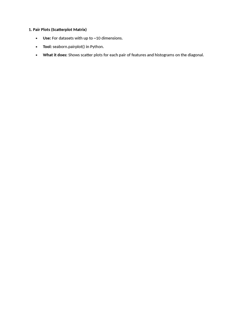Seaborn Pairplot Overview | PDF