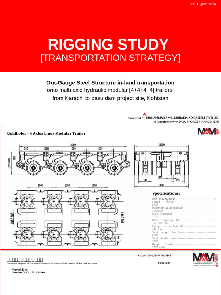 Multi-Axle Trailer Specifications for Transport | PDF | Length ...