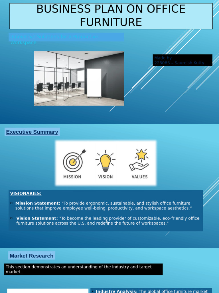 Business Plan On Office Furniture111 | PDF | Supply Chain | Logistics