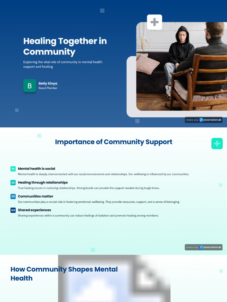 Role of The Coomunity in Mental Health | PDF