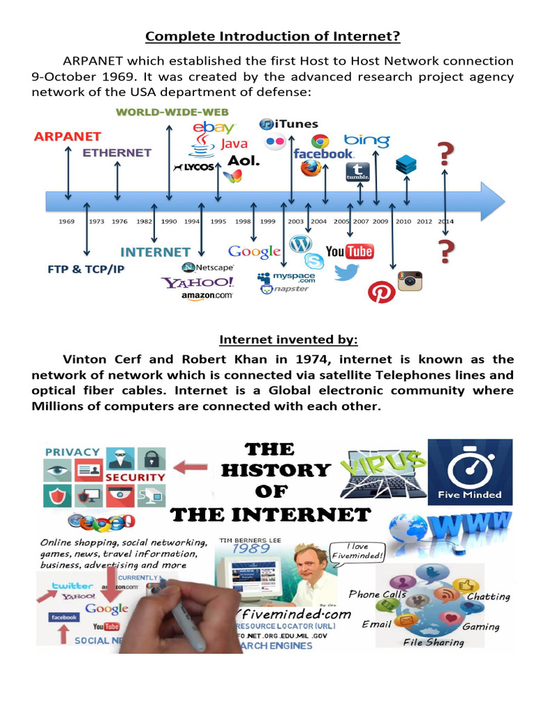 History and Structure of the Internet | PDF