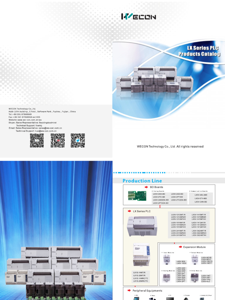 Wecon-LX3V-Series-PLC - Data Sheet | PDF
