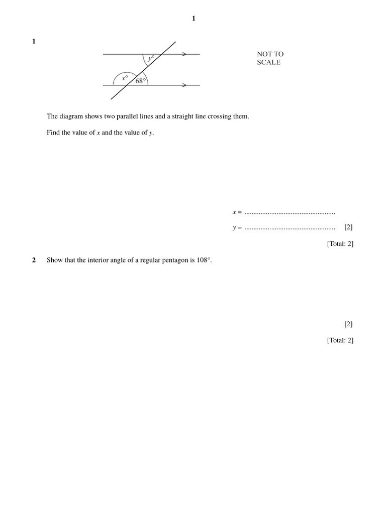 Angles 1 | PDF | Triangle | Geometric Shapes