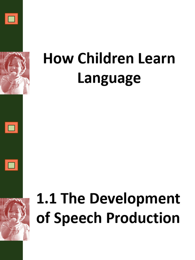 Understanding Children's Language Development | PDF | Speech | Language ...