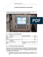 Control de una planta mediante PLC y panel táctil