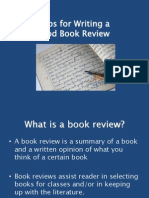 Steps For Writing A Good Book Review