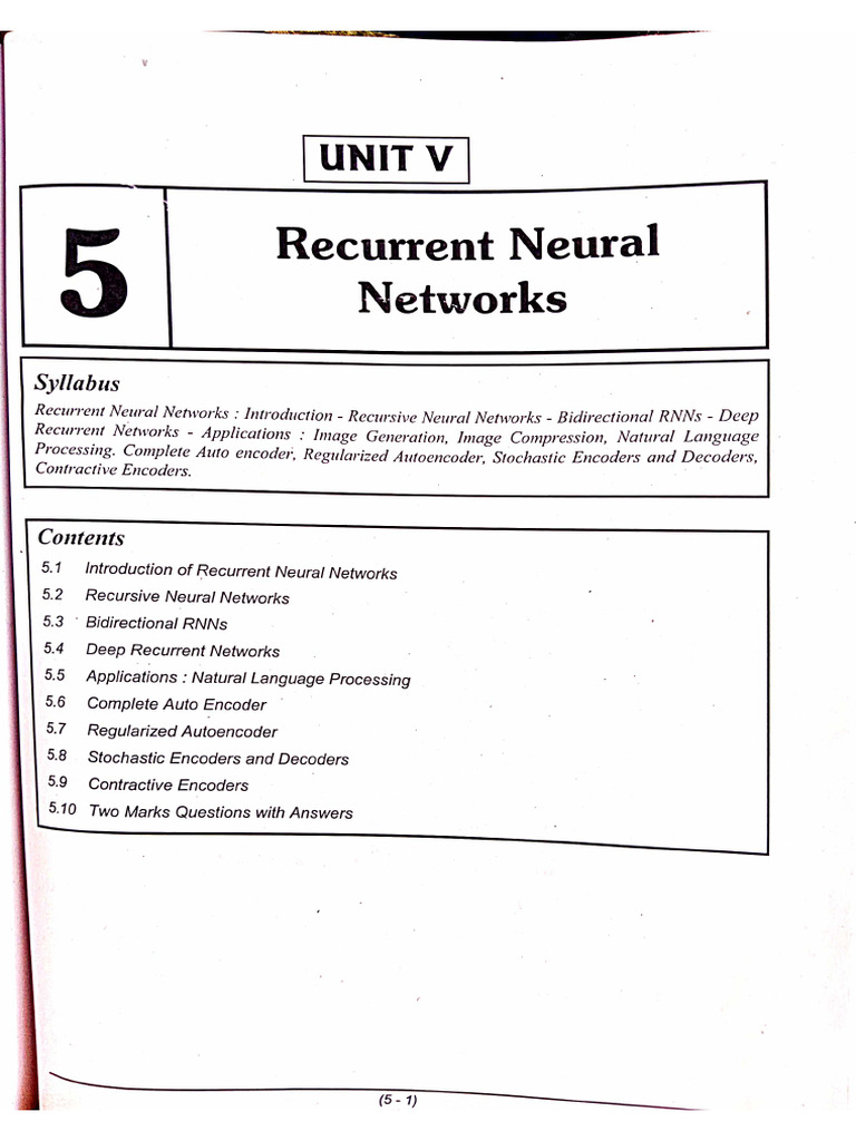 5th Unit | PDF