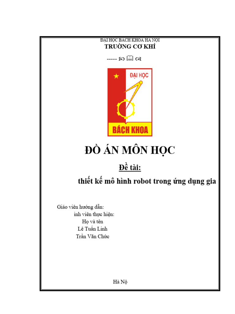 Tính toán thiết kế robot | PDF
