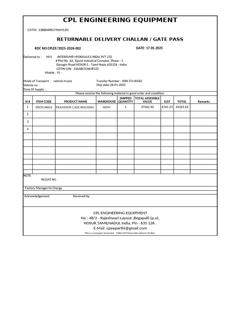 Cplee RDC 002 Iph | PDF