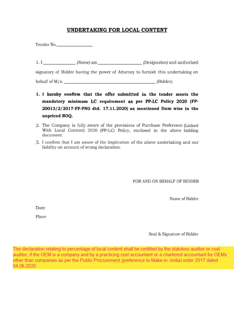 Local Content 10CrAbove | PDF