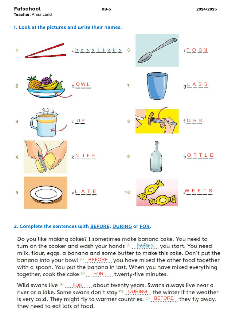 KB-5 Language Activity Guide 2024-2025 | PDF