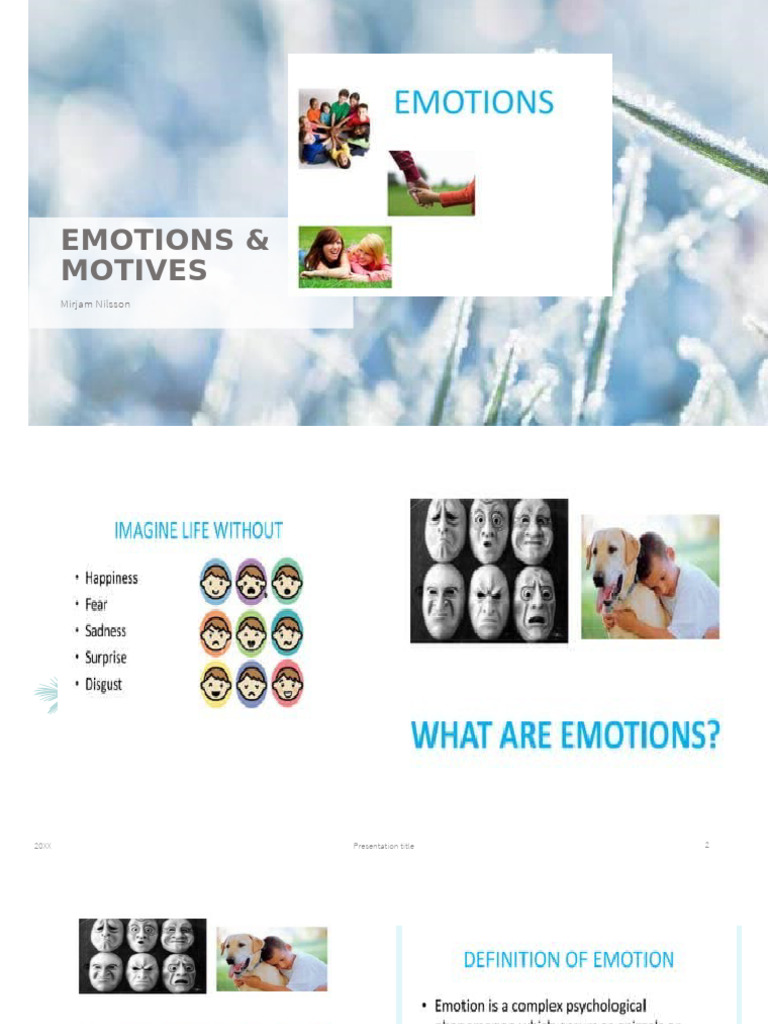 Emotions and Motives | PDF