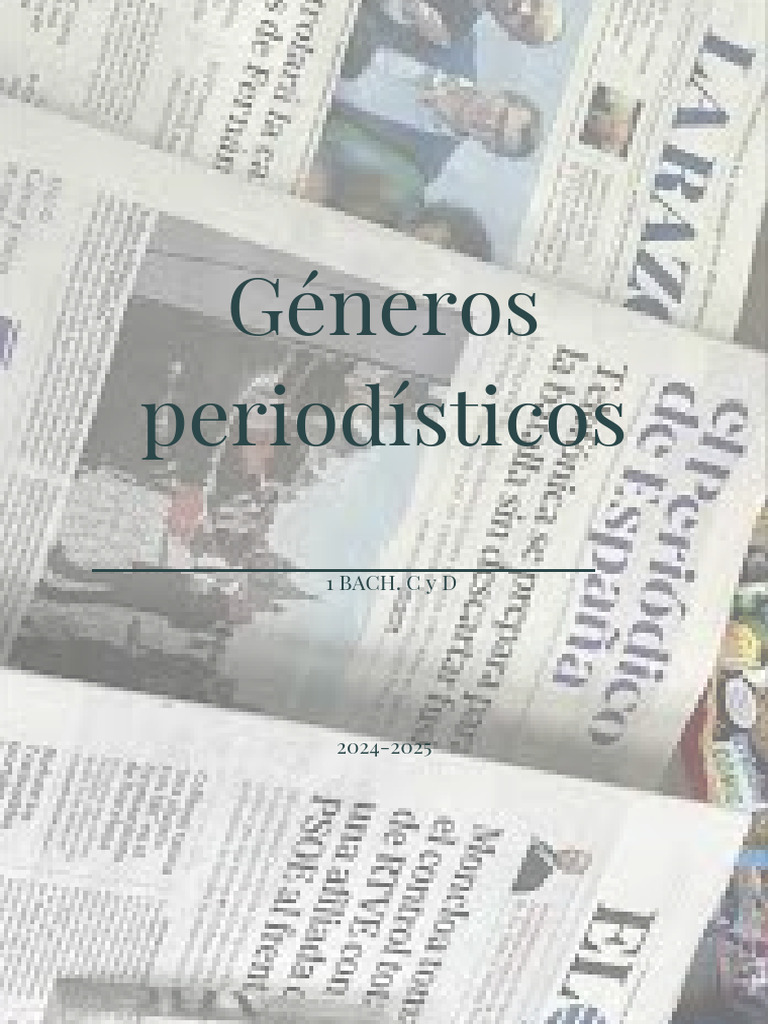 Géneros Periodísticos: La Noticia | PDF | Comunicación humana
