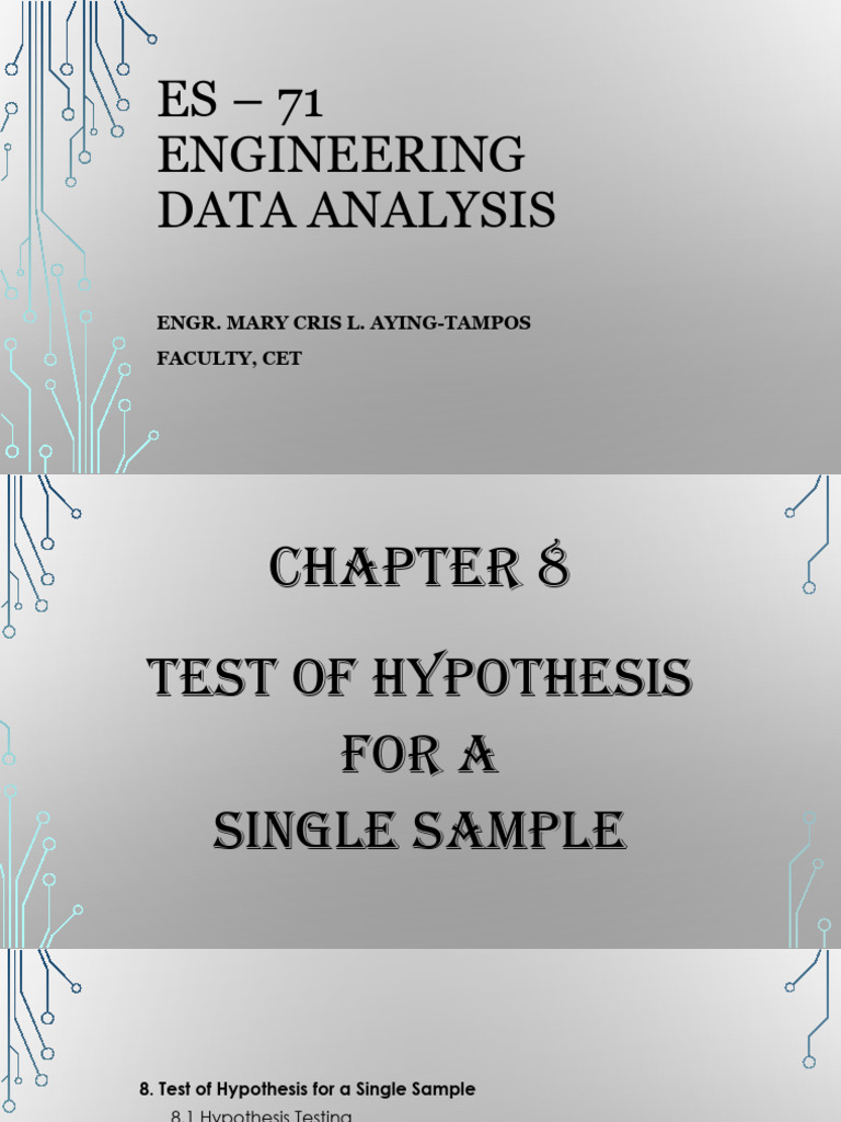 Hypothesis Testing for Single Samples | PDF | Type I And Type Ii Errors ...