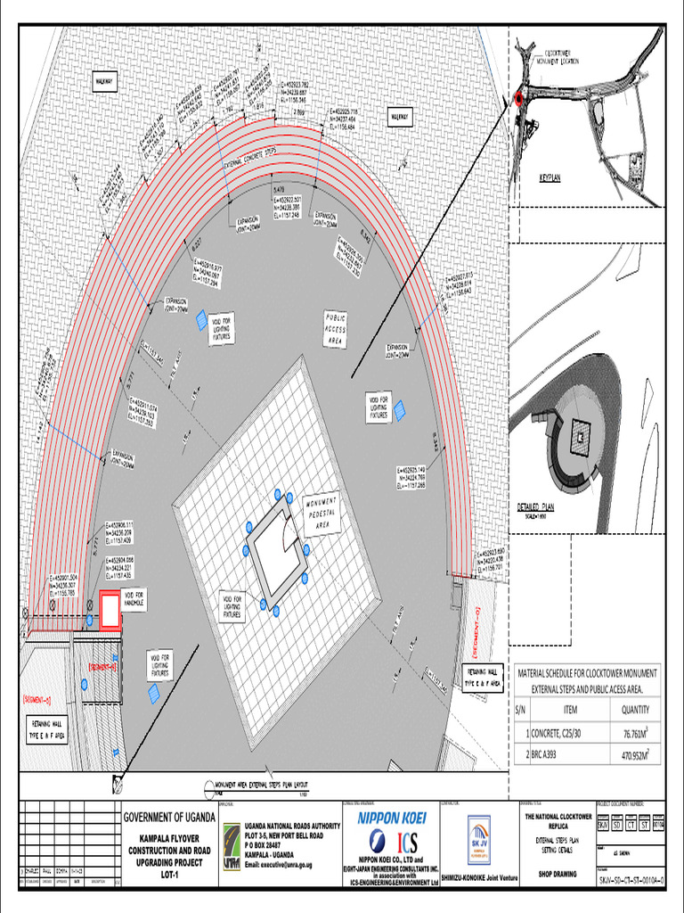 Kampala Flyover Construction Plans | PDF | Building Materials | Concrete