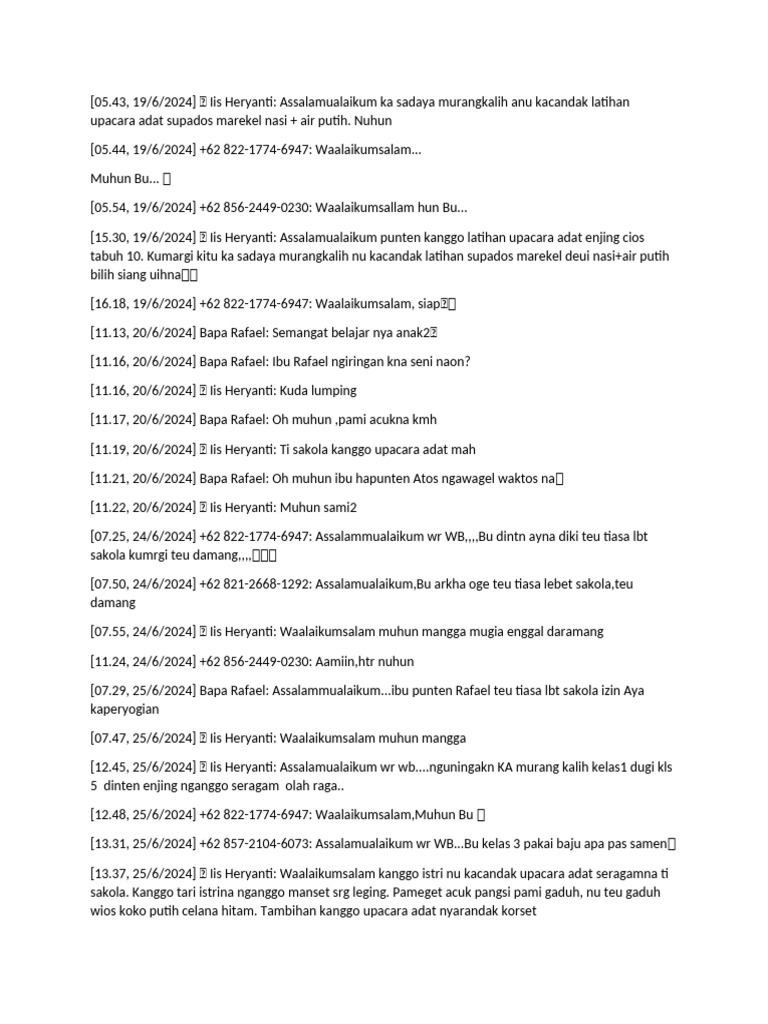 Wa Kelas 4 | PDF