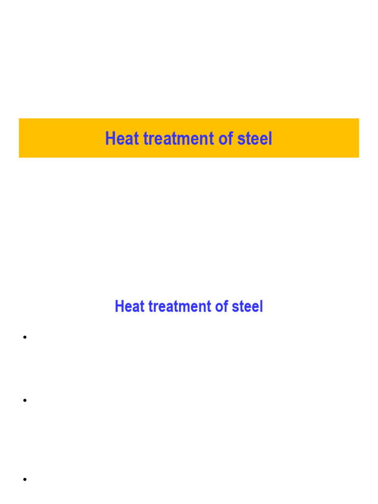 Unit V - Heat Treatment of Steel | PDF | Heat Treating | Steel