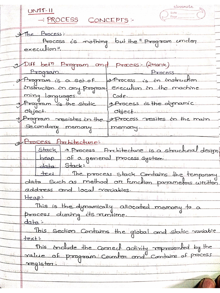 OS Unit 2 | PDF