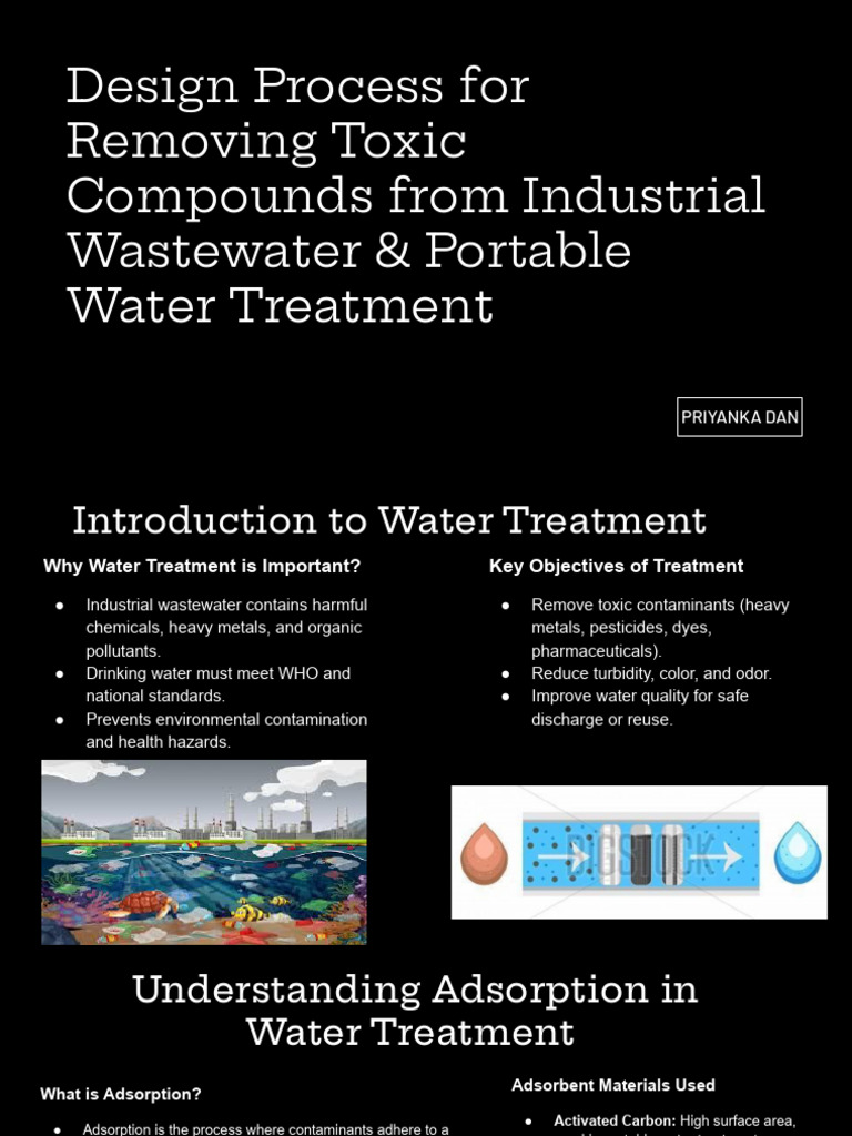 Design Process For Removing Toxic Compounds From Industrial Wastewater ...