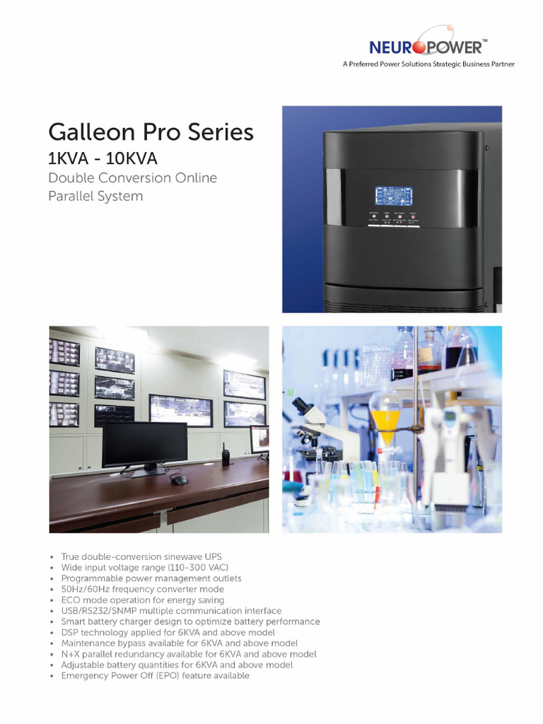 18galleon Pro 1P UPS Brochure | PDF