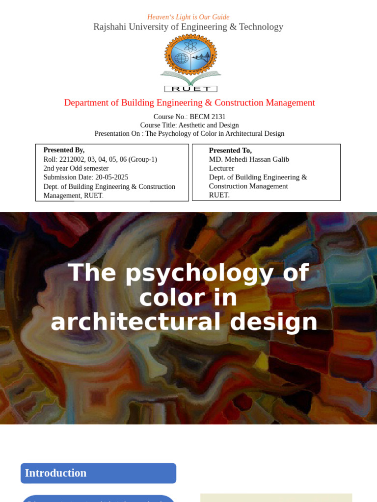 The Psychology of Colour Presentation MMGH | PDF | Color | Lighting