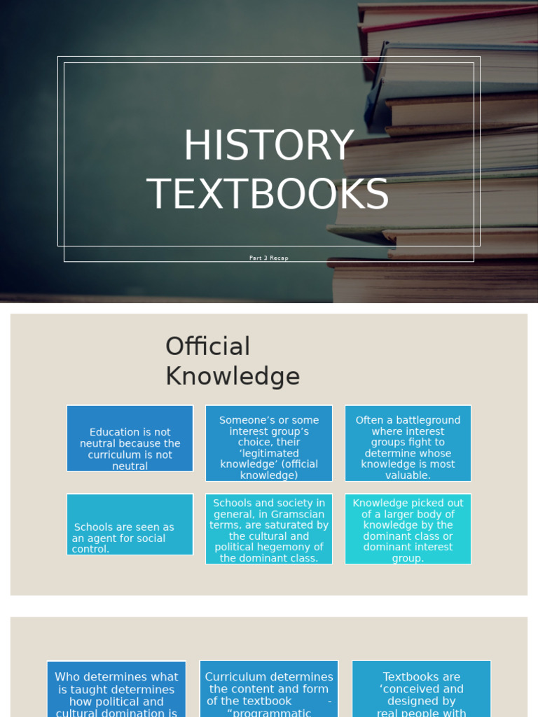 The Power of History Textbooks | PDF | Textbook | Knowledge