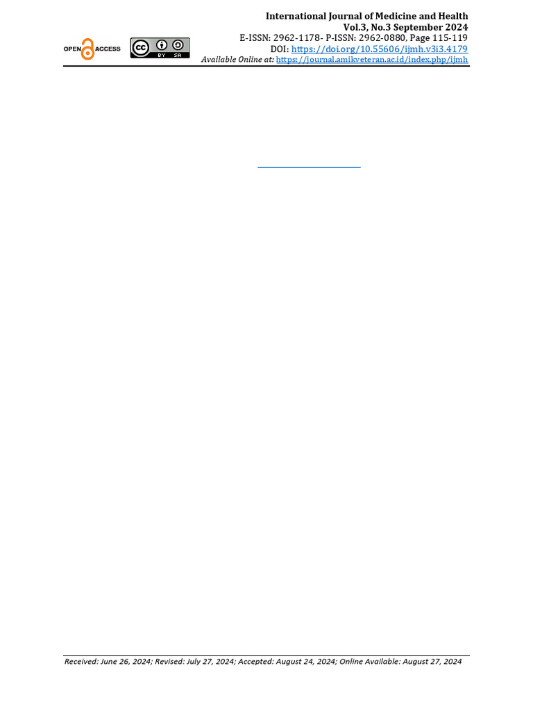 Ijmh+vol+3+no +3+september+2024+hal+115-119 | PDF | Vertigo | Human ...