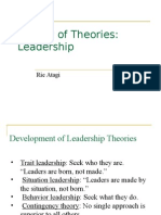 Review of Theories: Leadership: Rie Atagi