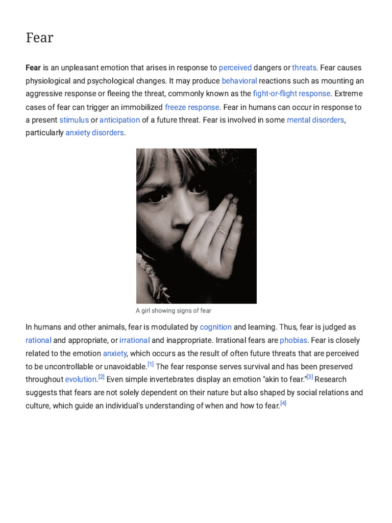 Understanding Human Fear Responses | PDF | Fear | Classical Conditioning