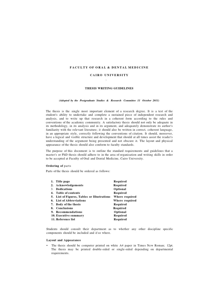 Cairo university thesis picture