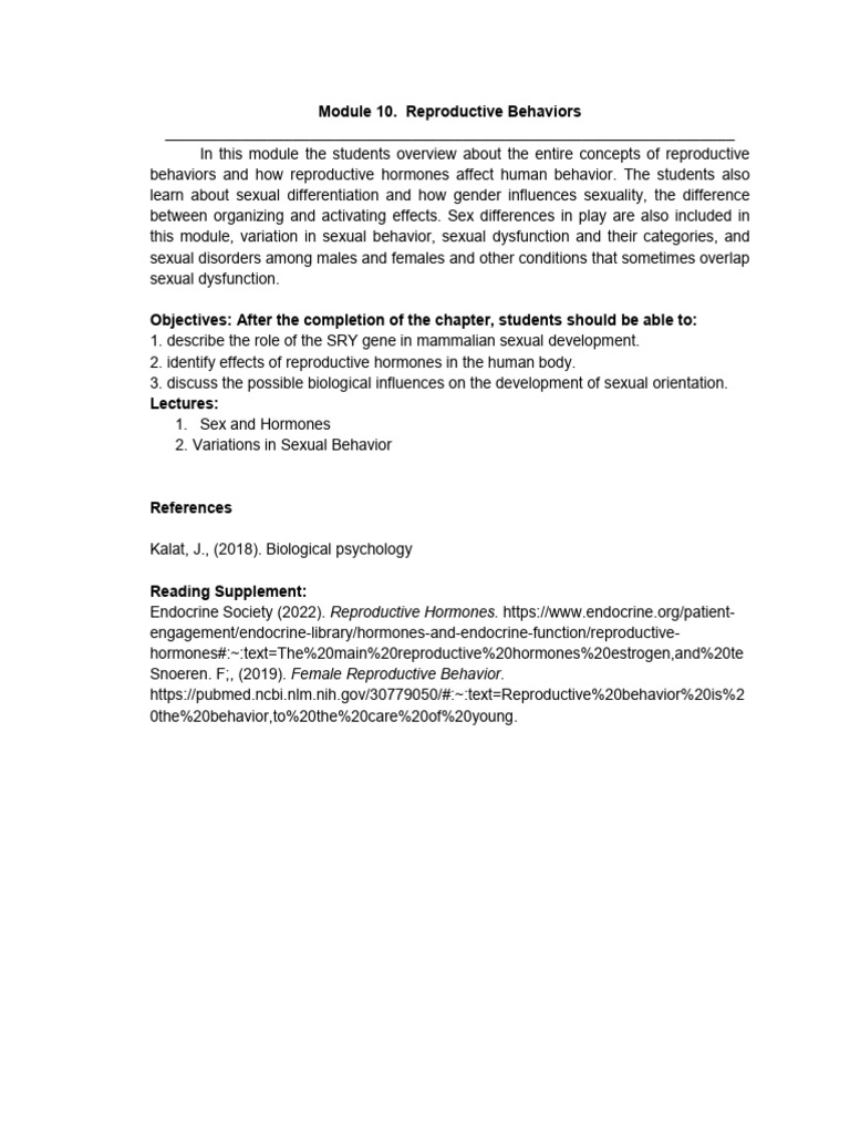Reproductive Behaviors and Hormones | PDF | Luteinizing Hormone | Androgen