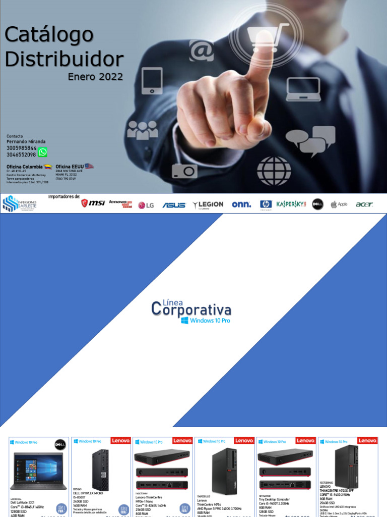 Catálogo de Equipos Lenovo y Dell 2022 | PDF | Ingeniería Informática ...