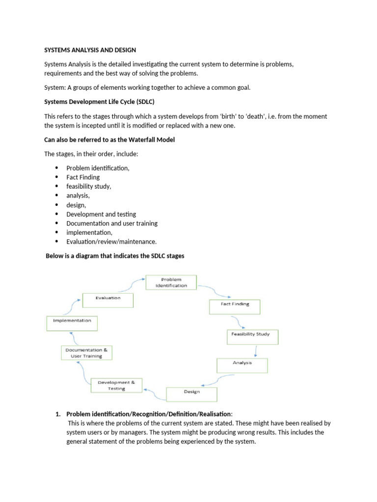 Systems Analysis and Design | PDF | Feasibility Study | Business
