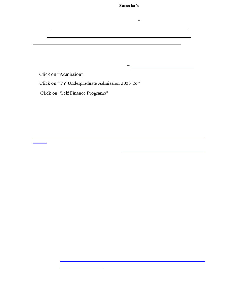 Admission Guidelines for 2025-26 | PDF | Credit Card | Service Industries