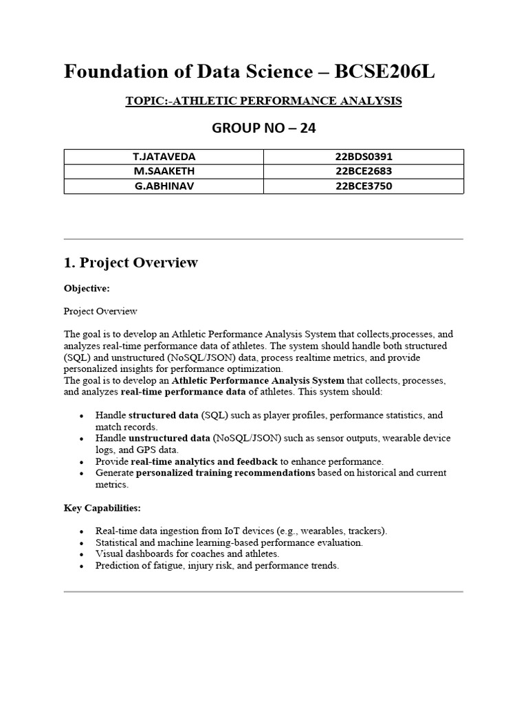 Athletic Performance Data Analysis System | PDF | Parsing | Part Of Speech