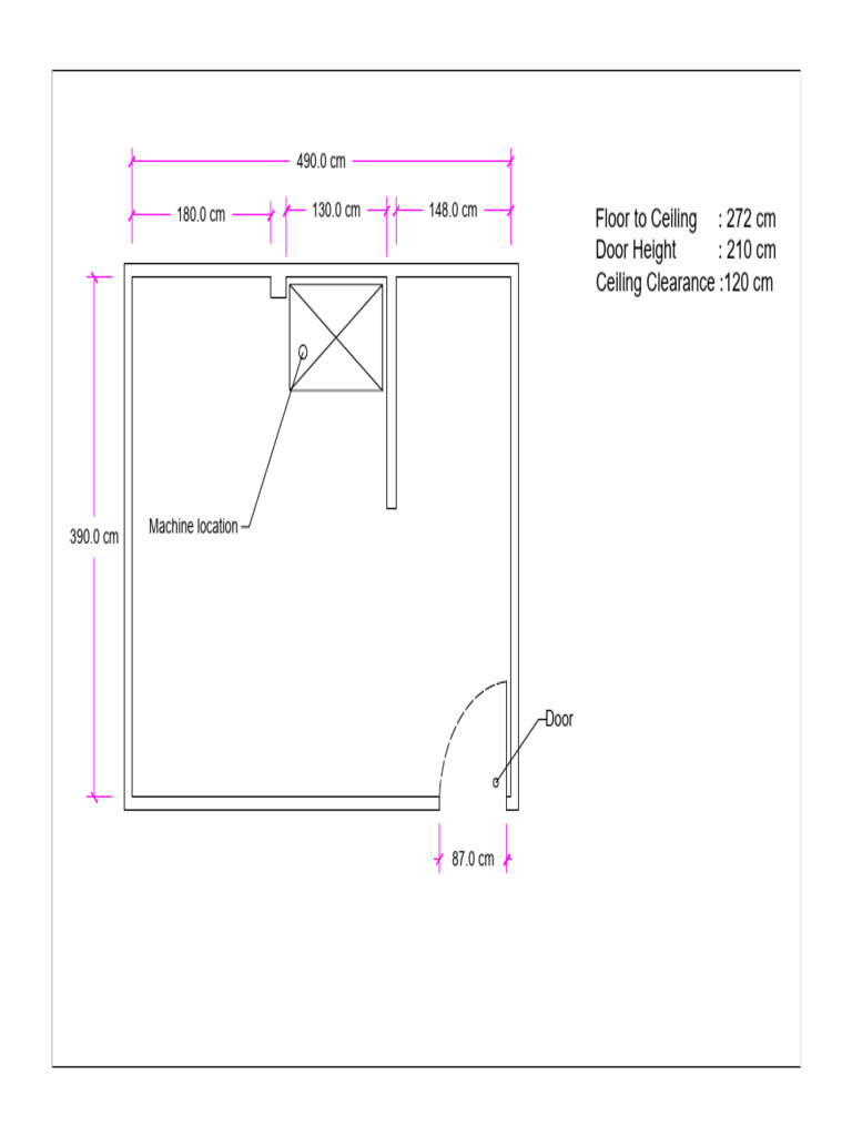 Room Dimensions and Clearances Guide | PDF