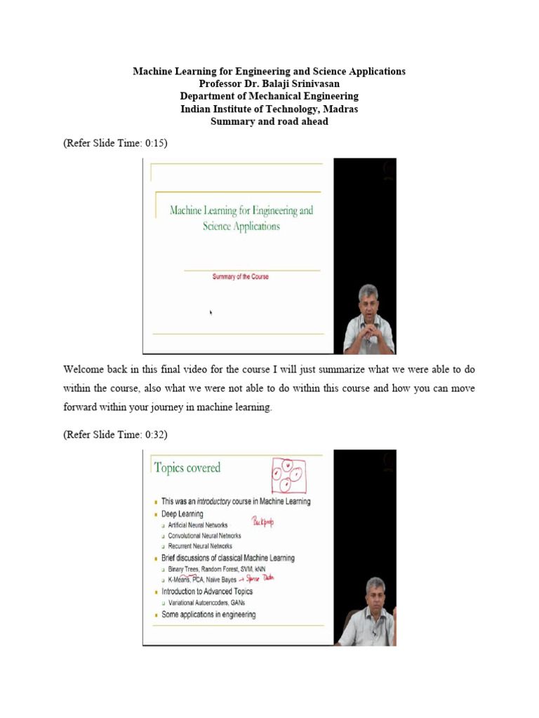 Overview of Machine Learning in Engineering | PDF | Machine Learning ...
