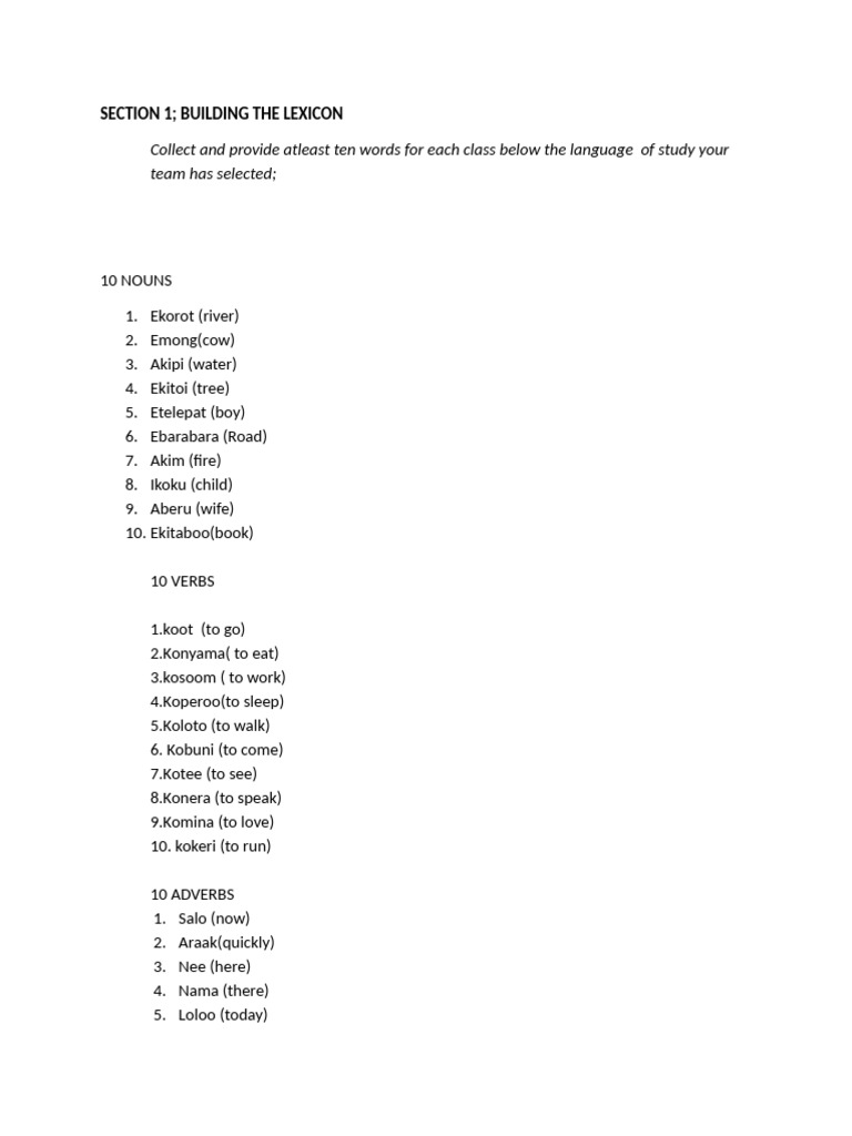 Cat Syntax For Group 2 Iteso Language | PDF | Phrase | Subject (Grammar)