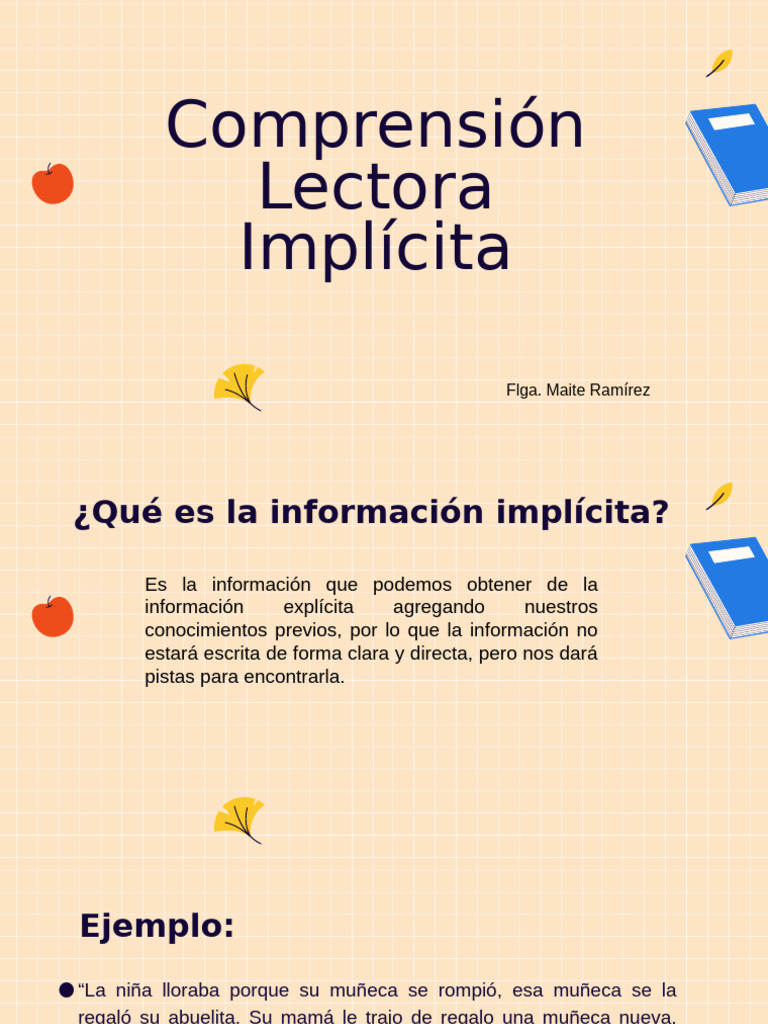 Comprension Lectora Implicita | PDF